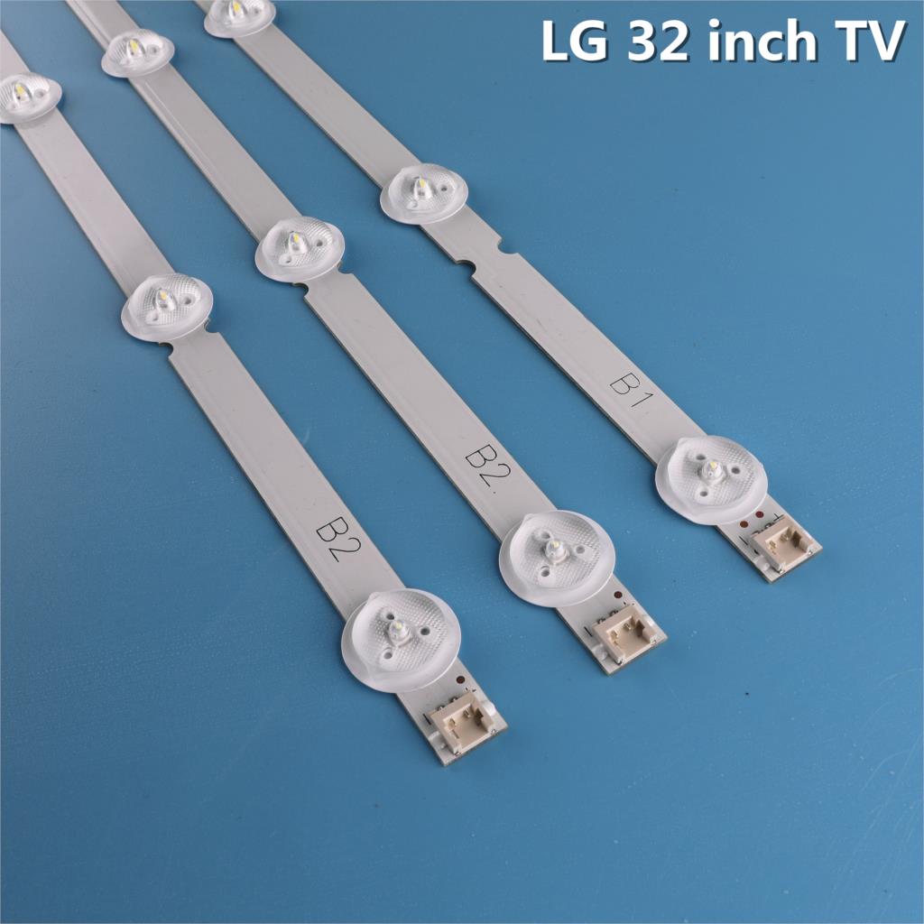 Original Kit 3 pièces * 7LED 630mm LED Bande De Rétro-Éclairage pour LG 32LN541V 32LN540V B1/B2-Type 6916L-1437A 6916L-1438A LC320DUE SF R1