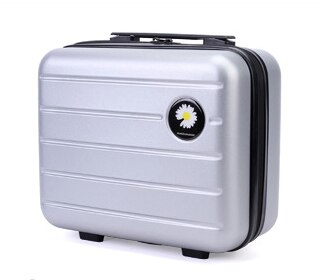Mini bagage taske 16 tommer kuffert kosmetisk kasse med bagage make up taske rejse vandtæt makeup sag: D