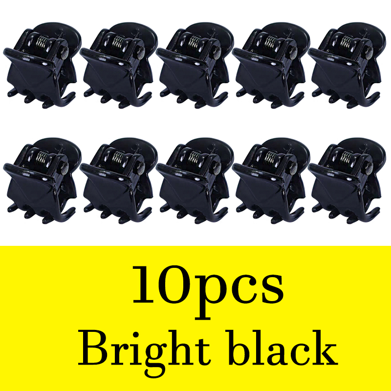 Søte hårspenner for kvinner, jenter, mini hårklo hårnåler, gjennomsiktige små klips, plast hårnåler, klemme, hodeplagg tilbehør: Grå