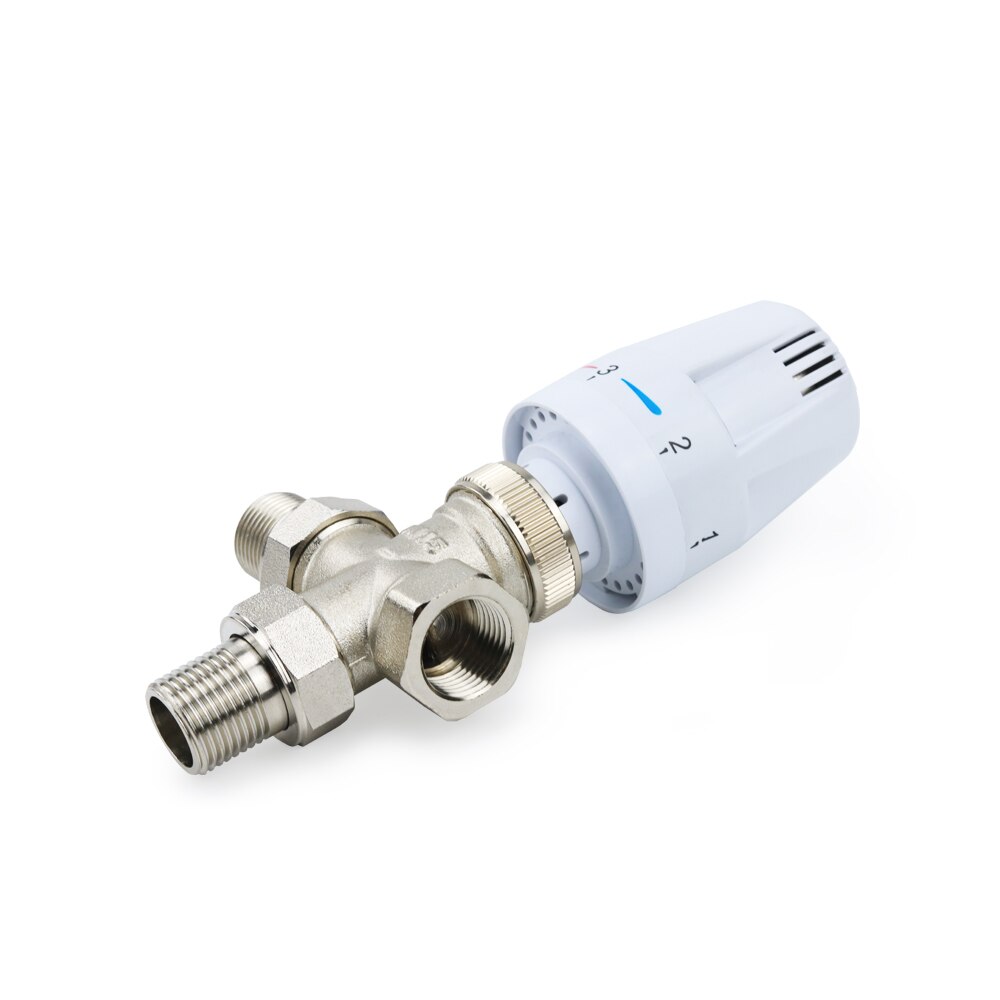 Válvula termostática de três vias, 1/2 &quot;/3/4&quot; 1 &quot;, radiador dn15 dn20 dn25, válvula automática de controle de temperatura, aquecimento da parte inferior do piso