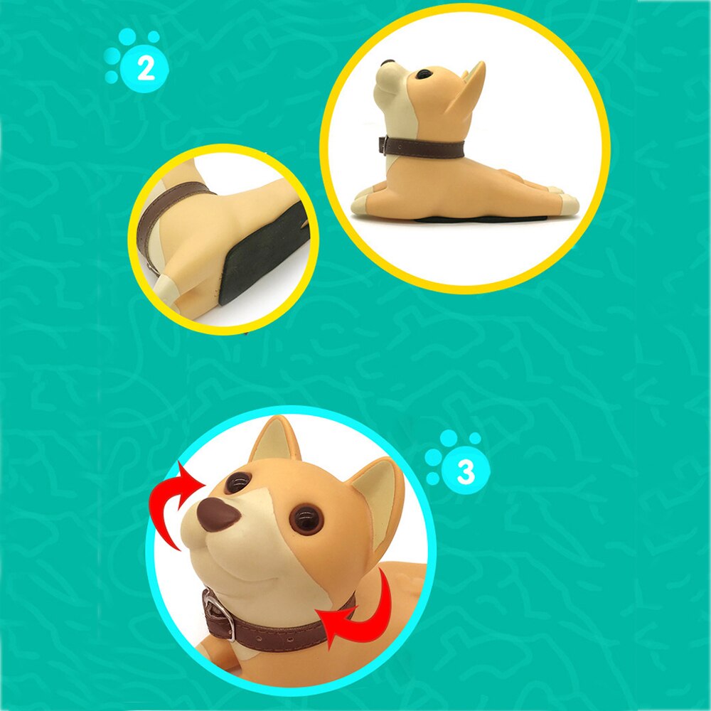 Décoration de la maison sécurité créative cale arrêt de porte butée de porte mignon dessin animé chien porte bouchon Silicone enfant pied amélioration de la maison