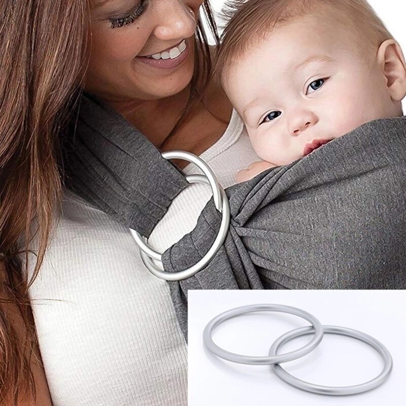 Premium aluminiumringe til babyslynger bærestol tilbehør 4 farver til babyholdere & slynger 2 2.5 3 tommer