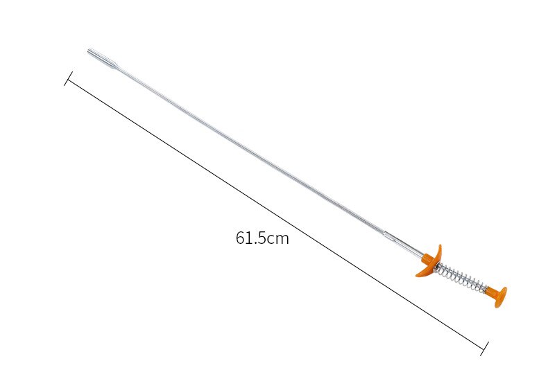 1PCS Bend Curve Grabber Spring Grip Tool for Home Garden Usage 60cm 85cm 4 Claw Flexible Long Reach Pick Up Tool: Brown