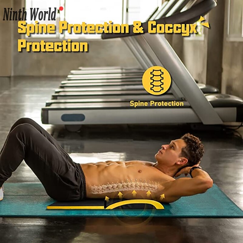 Abdominal Exercise Mat Sit Up Benches Abdominal &amp; Core Trainer Ab Mat for Full Range of Motion Belly Workouts Fitness Equipments
