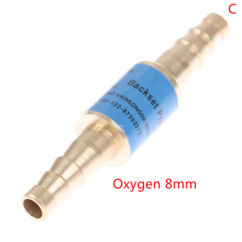 Household 6mm/8mm/10mm Pipe Flashback Arrestors Of Acetylene&Oxygen Fuel Check Safety Valve Pipe Flashback Arrestor: Red