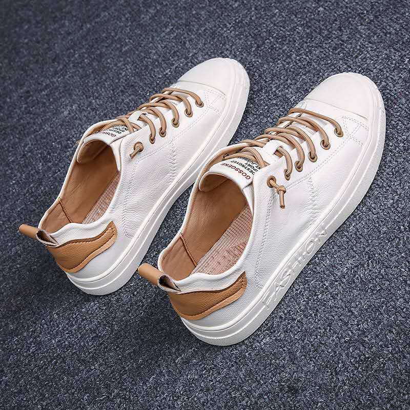 Spring Trendy Sport Shoes For Teens Boys School Sneakers White Leisure Footwear Man Flats Men's Vulcanzied Shoes