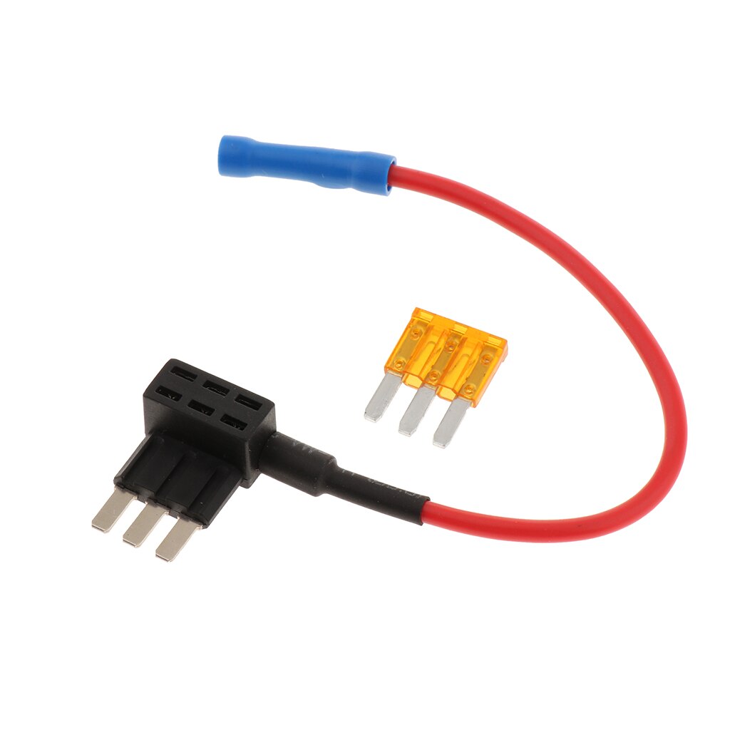 Micro 3 Blade Mini ATM Fuse Adapter tap DUal Circuit Adapter Holder 12v DC