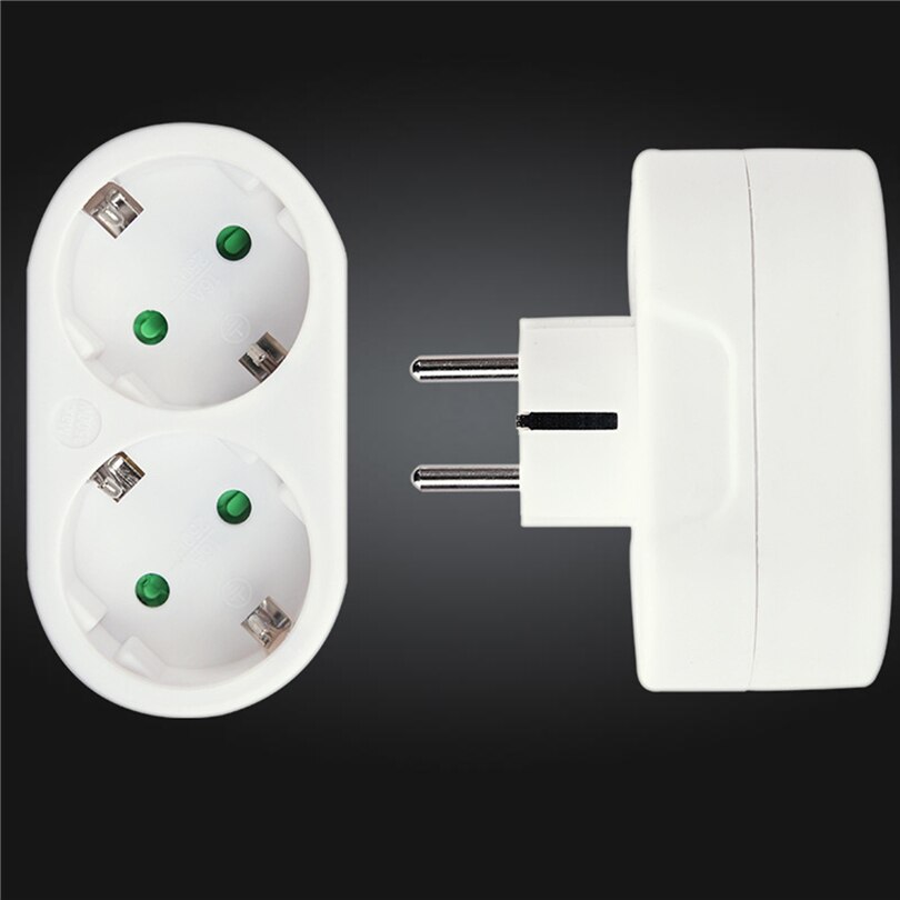 EU Standard Socket Round Plug 2/3 Holes Socket With Switch On Off Wall Double Socket EU Socket 230V Power Adapter Socket J60