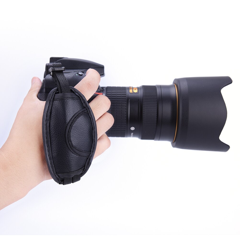 Black Hand Grip Camera Strap PU Leather Hand Strap... Grandado