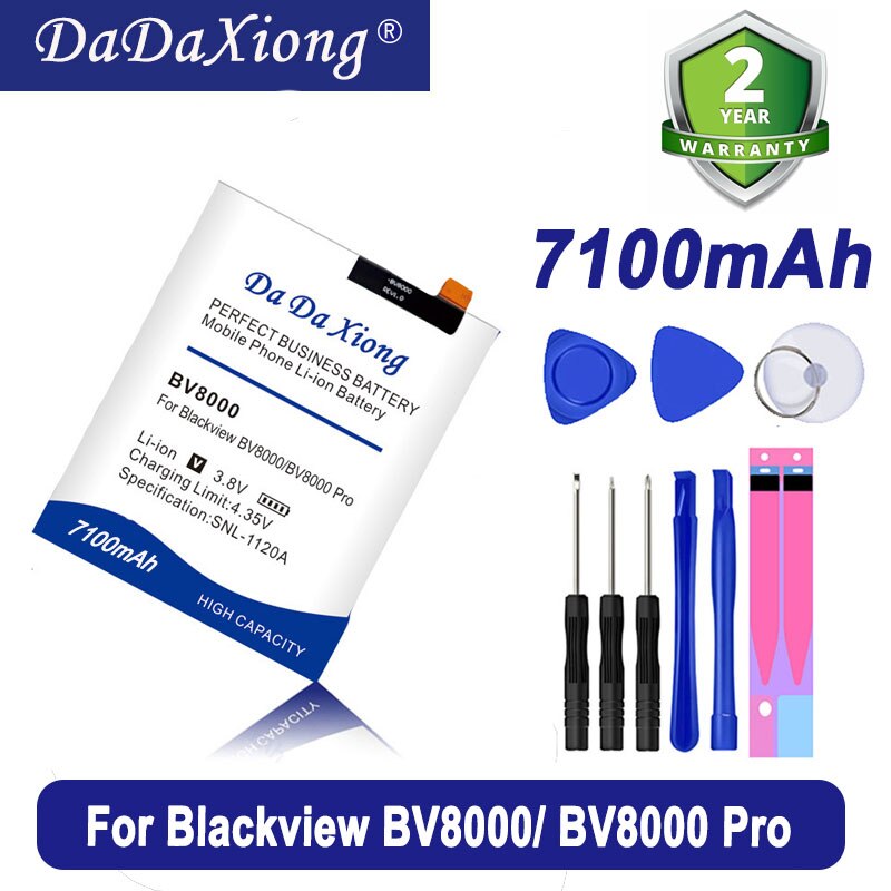 Productie Batterij BV8000 6800Mah Voor Blackview BV8000 Bv 8000 Pro Batterij