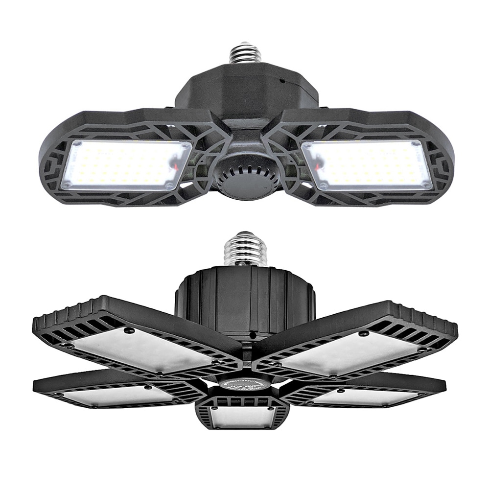 360 Degrees LED Garage Light E27 Workshop Ceiling Fixture Deformable Lamp