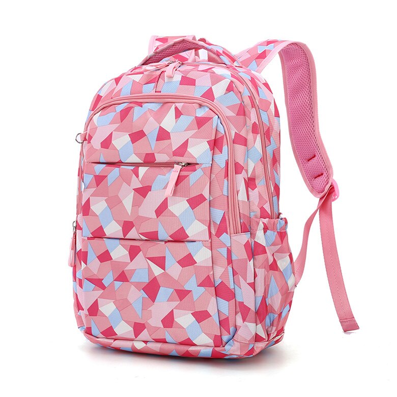 Kinderschooltassen voor tieners jongens meisjes grote capaciteit schoolrugzak waterdichte tas kinderboekentas mochila: Roze