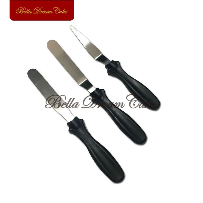 4" Stainless Steel Cake Spatula Buttercream Icing Frosting Knife Pastry Cake Smoother Cake Decorating Tools Baking Accessories