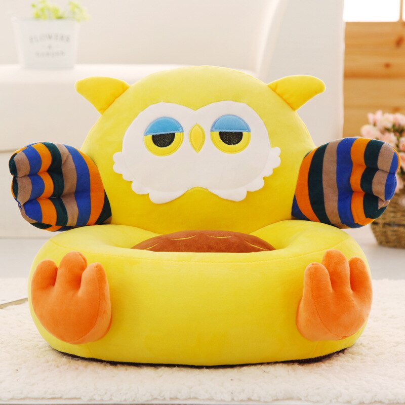 CYSINCOS Baby Kid Only Sofa Cover NO Filling Cartoon Seat Infant Chair Seat Puff Skin Children Seat Chair Cover For Sofa Folding