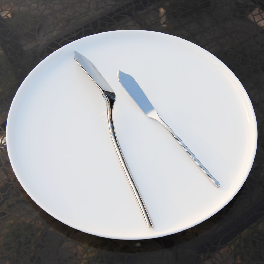 2pcs Cake Knife set Butter Knife Cheese Spreader Butter Jam Cutter Slicer Fish knives Breakfast Baking Cake knife tablewear set