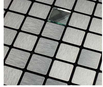 Selbst-adhesive Europäischen metall aluminium kunststoff panel mosaik fliesen TV hintergrund wand glas bar spiegel wohnzimmer 3D wand aufkleber: Q