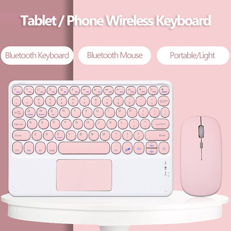 Tastiera e Touchpad per Tablet Wireless da 10 pollici per iPad Air 4 Pro 11 tastiera Mouse Bluetooth per tastiere Huawei Matepad