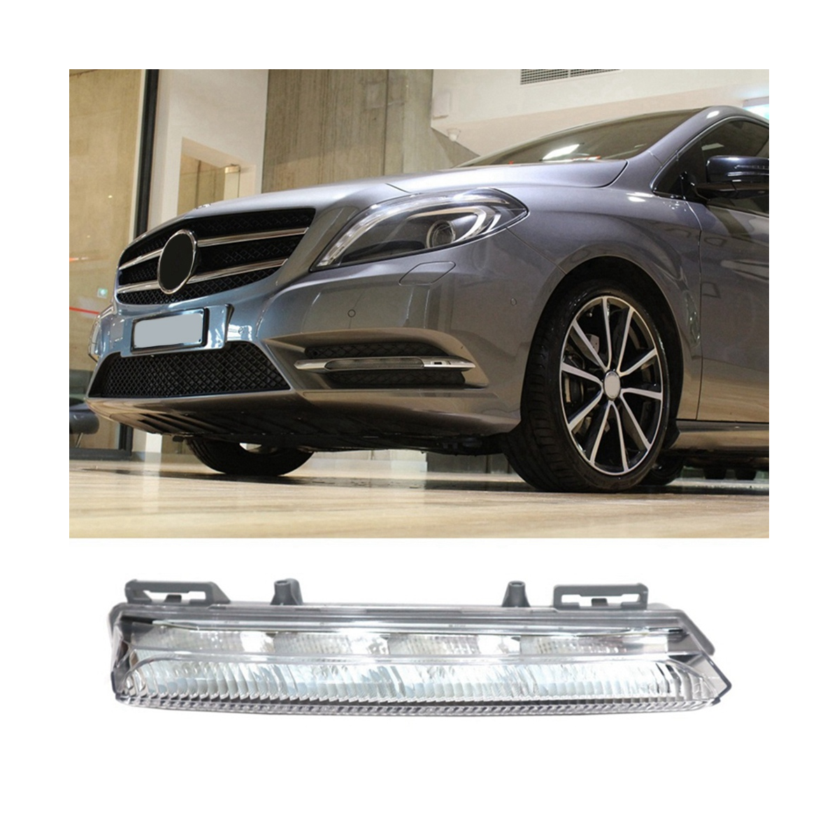 Luces LED antiniebla delanteras para coche, luces de advertencia para Mercedes Benz clase a y B, W246, 2049069200