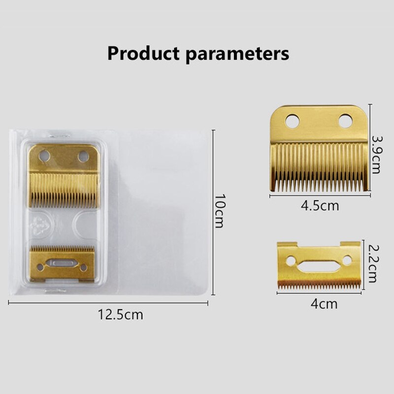 2 Sets Adjustable Clippers Blades, 2 Hole Hair Trimmer Replacement Blade for Wahl