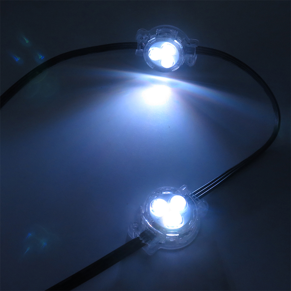 12V/24V 30mm RGBW Gemstone Lights Outdoor Waterproof Permanent Track Lights for Christmas Eave Lights with xConnect