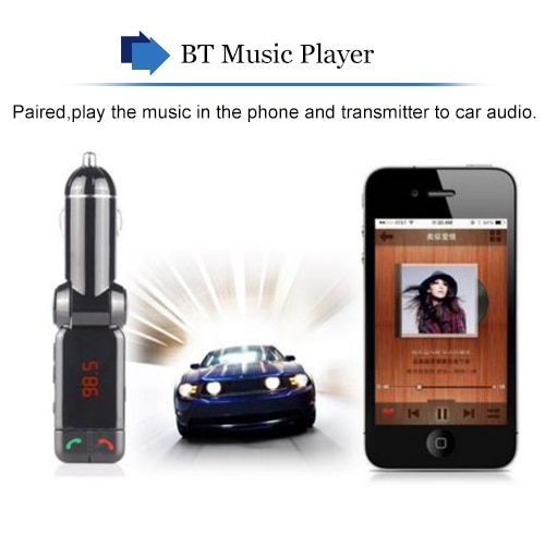 FM Transmitter LCD Bluetooth Car Kit MP3 USB Charger Handsfree For iPhone флешка For iPhone blutooth transmiter глушилка глонасс