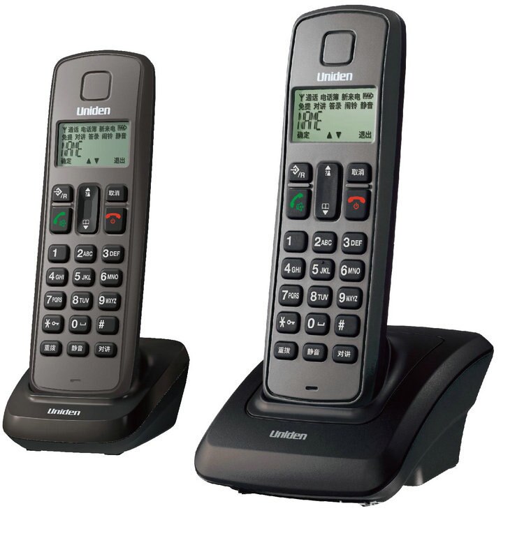 Novo caller id telefone, telefone sem fio expansível sistema de telefone sem fio com identificador de chamadas, lcd retroiluminado, 2 telefones sem fio