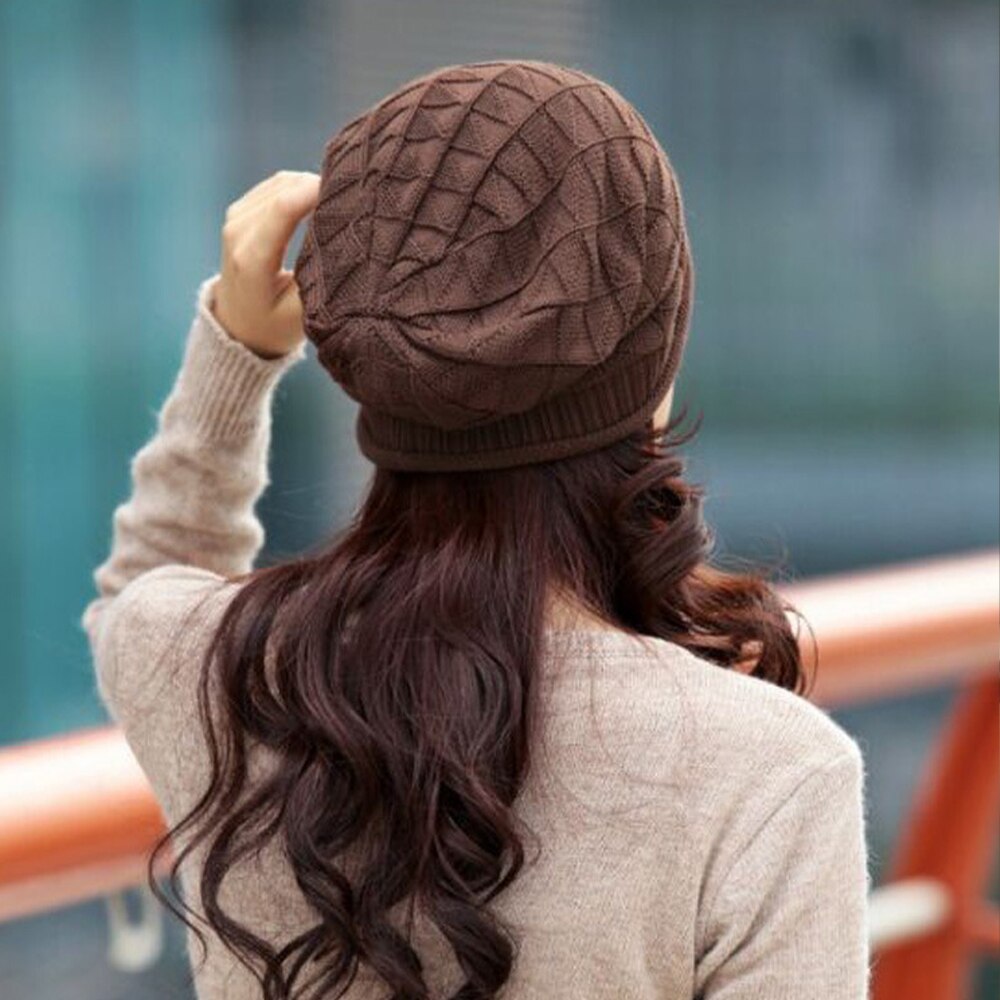 Knit Beanie Oversized Winter Warme Muts Ski Slouchy Dikke Cap Winter Ski Fietsen Beanie Muts Sjaal Warm Hoofd Warmer