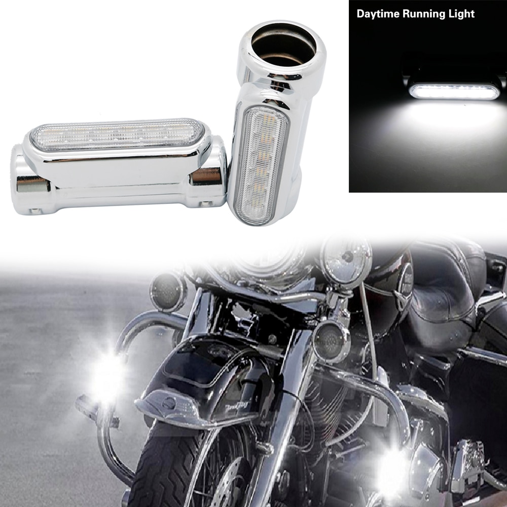 Moto autoroute Crash Bar lumière Switchback conduite lumière 12 LED pour Harley Touring modèles