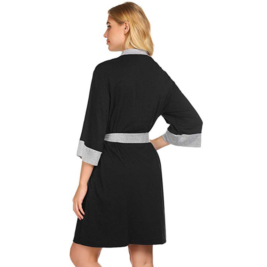 Camisola de maternidade enfermagem pijama, roupão de entrega de robe, camisola de amamentação, nuisette, femme
