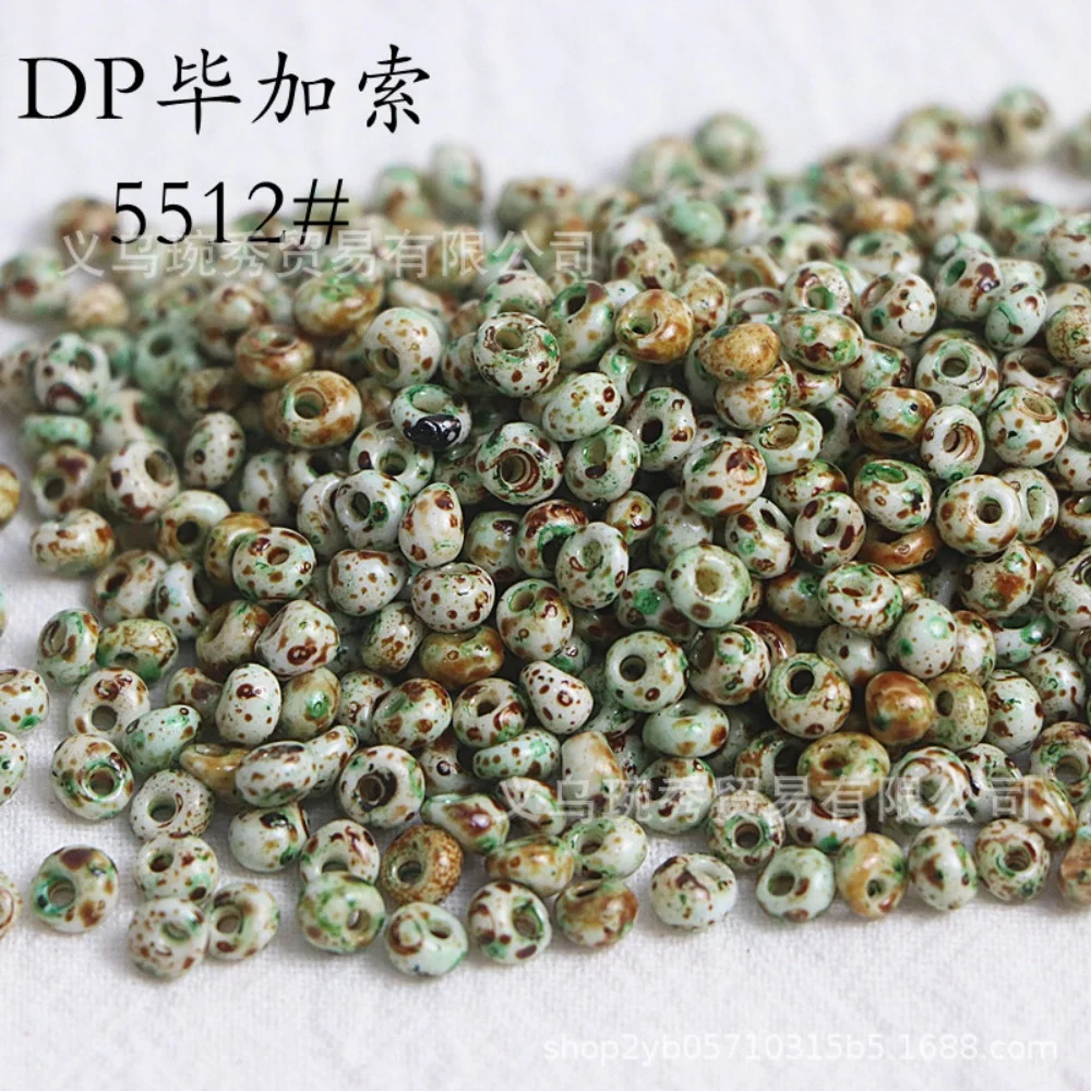 Cuentas de cristal en forma de gota de Picasso de 4mm de , cuentas dispersas hechas a mano, pulsera, collar, material accesorio: Orquídea menta