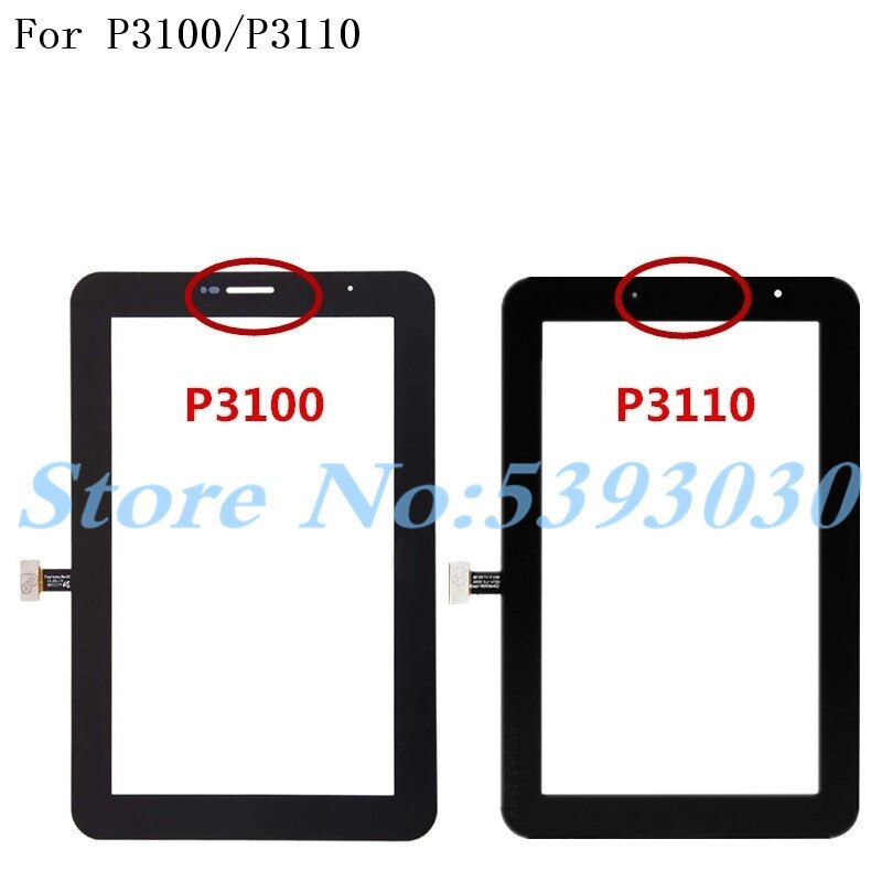 Pantalla táctil para Samsung Galaxy Tab 2, 7,0, P3100, P3110, Tab2, GT-P3100, LCD, pantalla táctil, Sensor de cristal, piezas