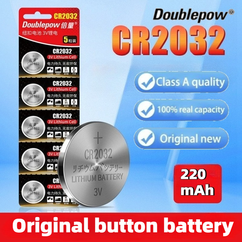 CR2032 Button Battery 3V Lithium Battery for Remote Control Calculator Watch Motherboard Car Key Button Cell Battery