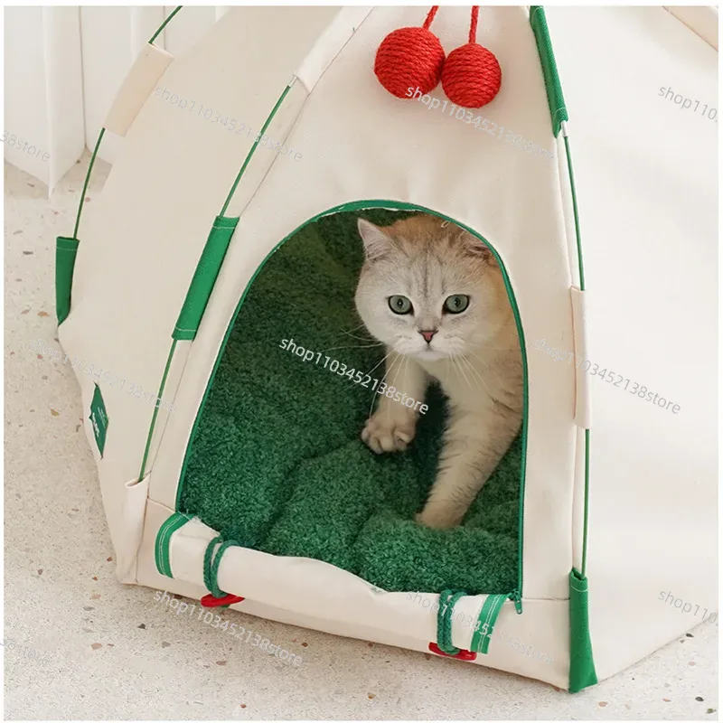 Siatka dla kota Oddychający domek dla kota Wielofunkcyjny namiot dla zwierząt na zewnątrz, idealny na podróże z psem, z grubego płótna, odporny na ciemność.