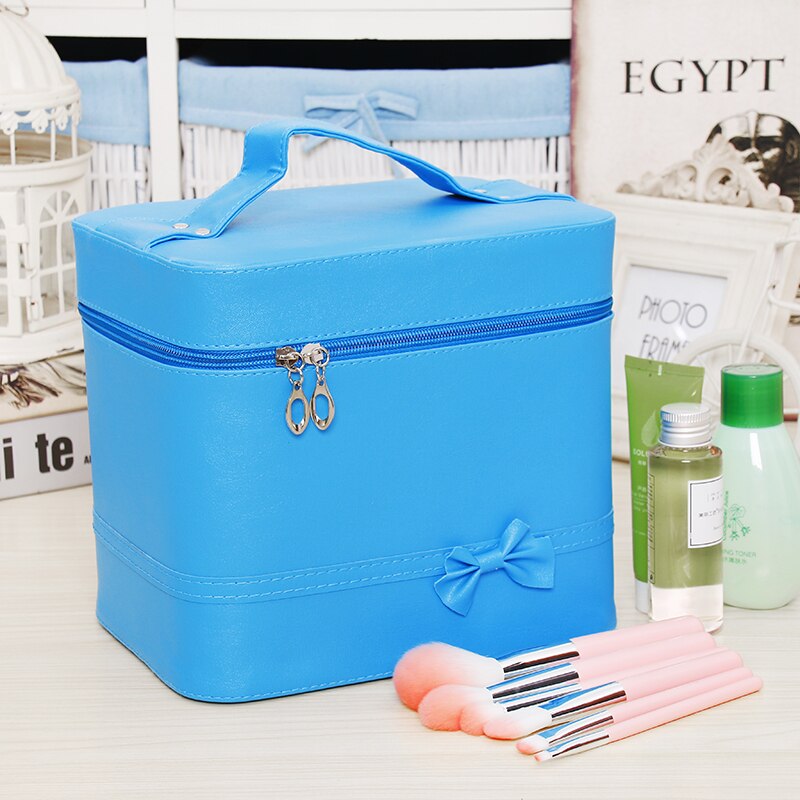 Cosmetic Bag Portable Large Capacity Manicure Beauty Storage Box Cosmetic Case Waterproof Lovely The MakeUp Bag