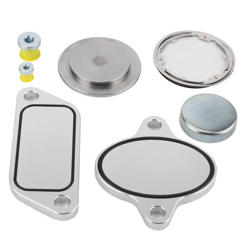 EGR Delete Plug with Gaskets Kit Set EGR Cooler Eliminate Fit for Cummins ISX CM871 Engine