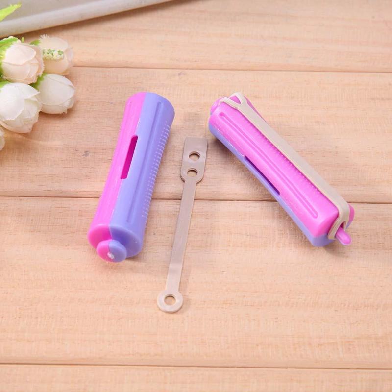 6 uds barras de rodillo de pelo para salón de permanente fría palos banda de goma para peinado de cabello rizador de onda pequeña herramienta de peluquería varillas de Color al azar