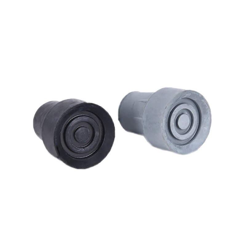 5 uds. De extremos de goma para bastón, punta de bastón, almohadilla para muletas de goma, virola de Metal pesado, parte inferior de 19mm, accesorios para bastón