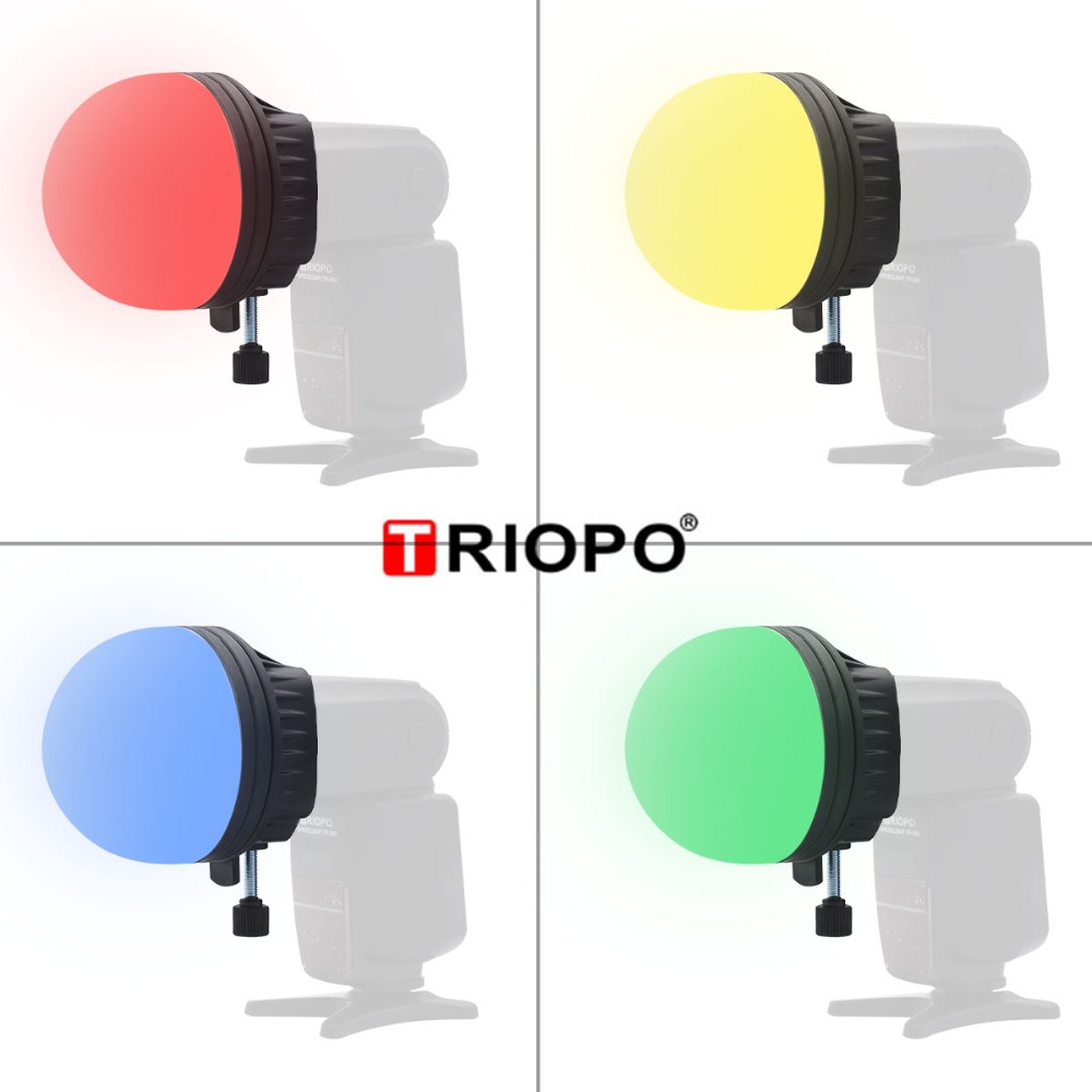 TRIOPO TR-07 MagDome couleur filtre réflecteur nid d'abeille diffuseur boule Photo accessoires Kits pour GODOX YONGNUO Flash remplacer