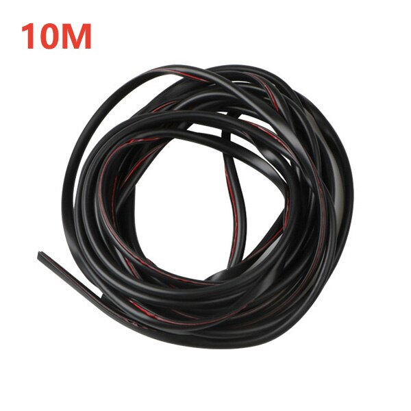 10 meter / set bildörr kant gummi repskydd anti kollision repskydd bildörr gummi tätningslister klistermärke: Svart 10 meter