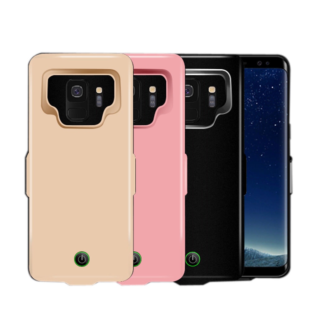 7000 mah til samsung galaxy  s9 s8 a8 batterietuiet powerbank opladningscover til samsung  s9 s8 plus ultra slim batterietuie