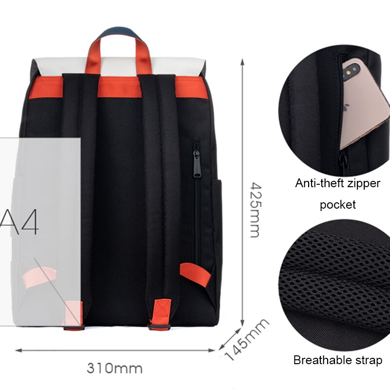 Mochila colorida para ordenador portátil Mr. ace Homme de 15 pulgadas, mochila escolar cuadrada a prueba de agua para mujer, mochila universitaria para hombre, mochila de viaje para niña