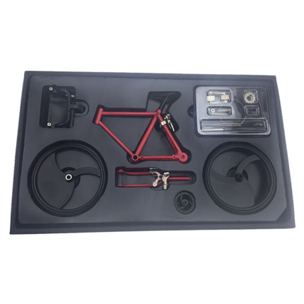 23Cm Diy Monteren Legering Model Simulatie Fiets Accessoires Mini Simulatie Fiets Mountainbike Speelgoed Fiets Model