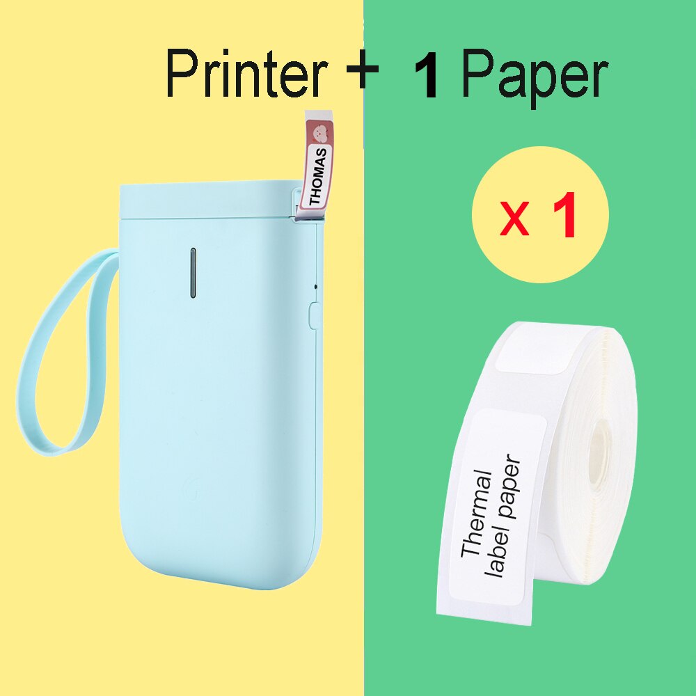 Wireless Label Printer Portable Pocket D11 Label Printer Bluetooth Thermal Label Printer Fast Printing Home Use Office Printer: D61 Green