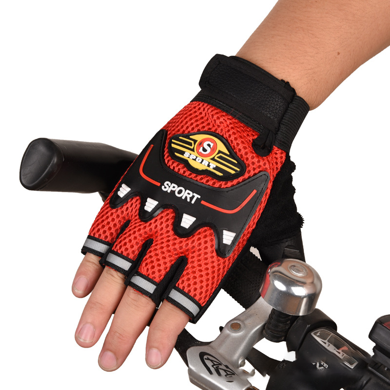 Neue Radfahren Handschuhe Halb Finger Guantes Luvas Motorrad Fahrrad Atmungsaktive Anti-slip MTB Bike Fitness Sport Training Handschuh