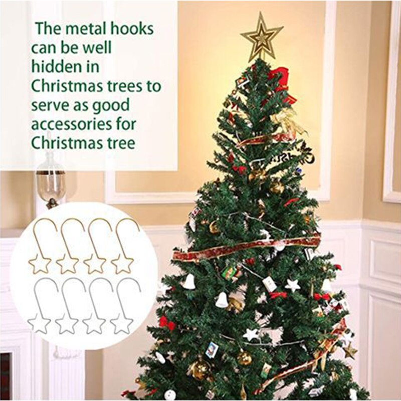 20 pièces de noël étoile crochet suspendus ornement noël arbre guirlande chaussettes support réutilisable fête décoration nouvel an centre commercial MDJ998