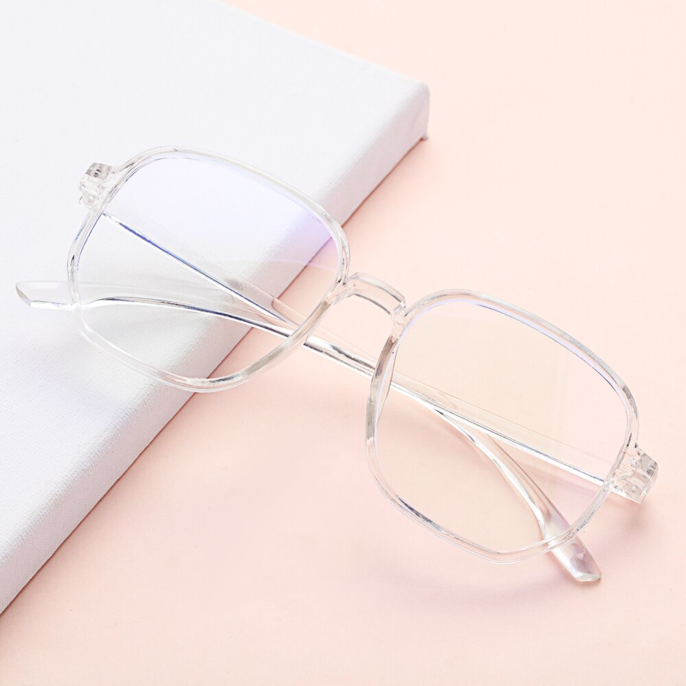 Monturas de gafas para hombre y mujer, monturas de gafas de óptica cuadradas, a la , transparentes