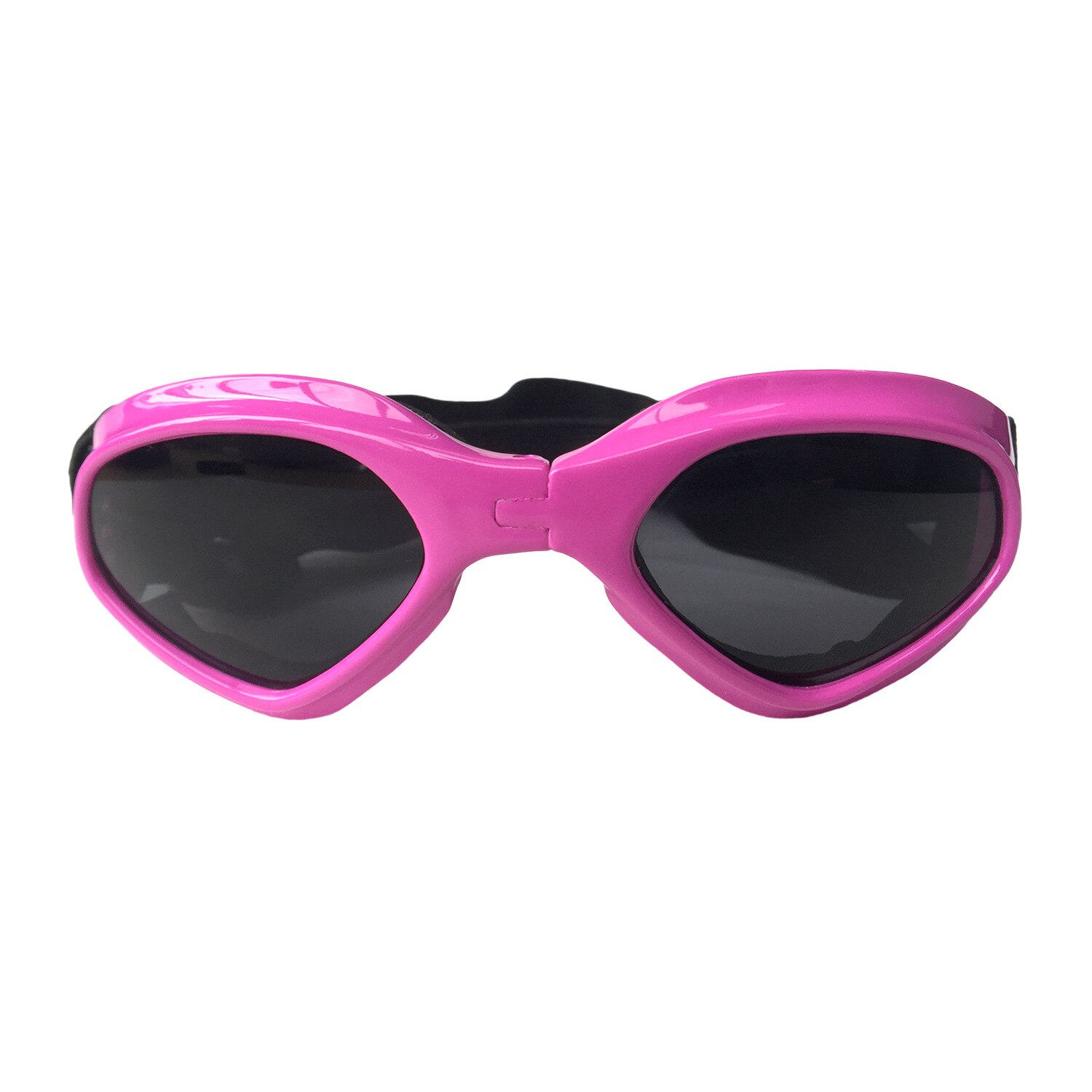 Gafas de sol para perros pequeños, lentes de protección contra la nieve, UV, plegables, resistentes al viento, para el cuidado del perro: Pink