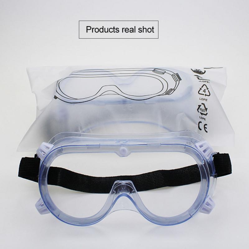 Lunettes de protection pour les yeux de laboratoire de chimie claire lunettes Anti-bavure anti-éclaboussures lunettes transparentes anti-vent et Anti-poussière (Type anti-buée)