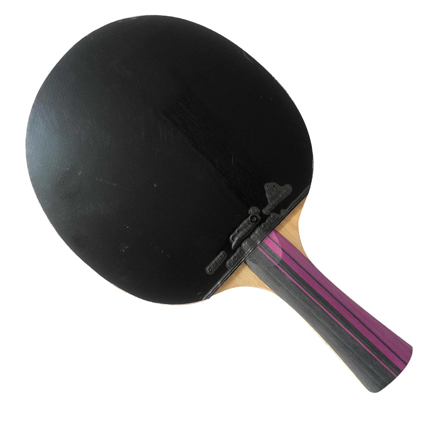PALIO – raquette de Tennis de Table 3 étoiles, avec étui en caoutchouc éponge CJ8000, raquette de Ping-Pong 3 étoiles en carbone