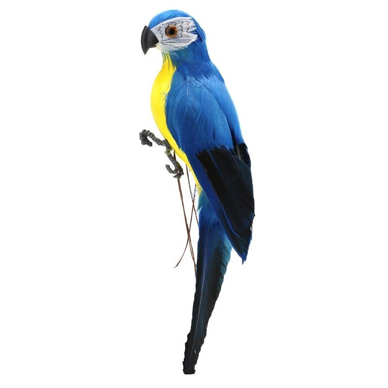Foam Veer Kunstmatige Papegaai Imitatie Vogel Model Simulatie Dier Vogel Tuin Decoratie Diy Party Thuis Ornament: Light Blue